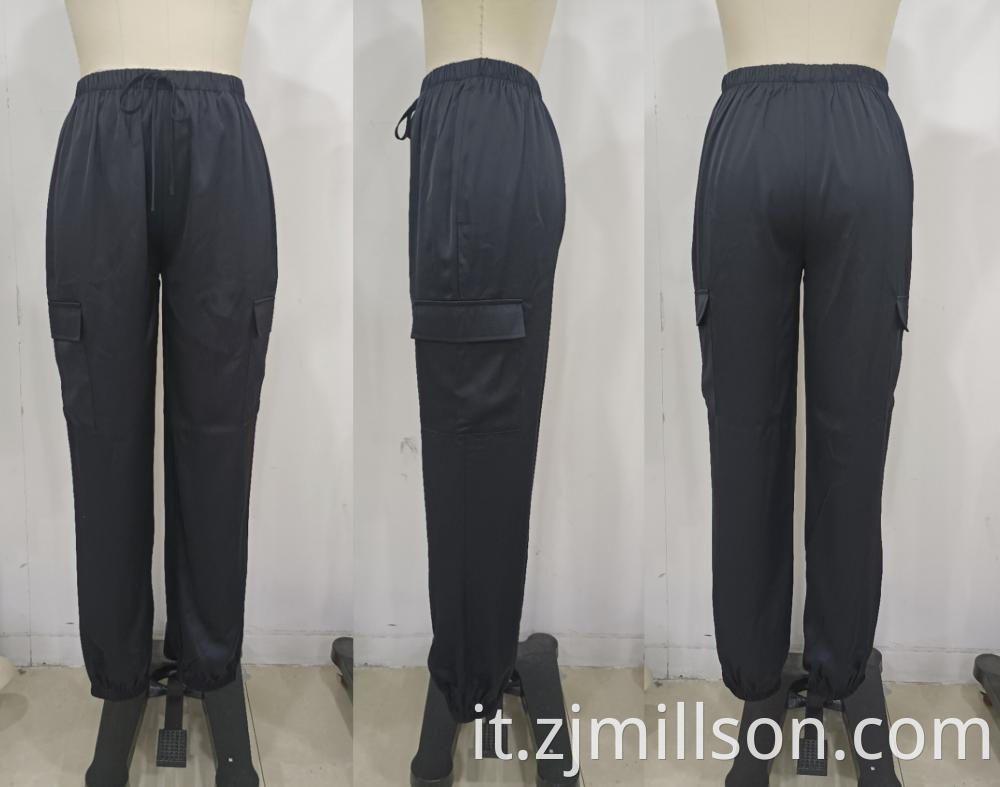 Black Lady Cargo Pants Jpg